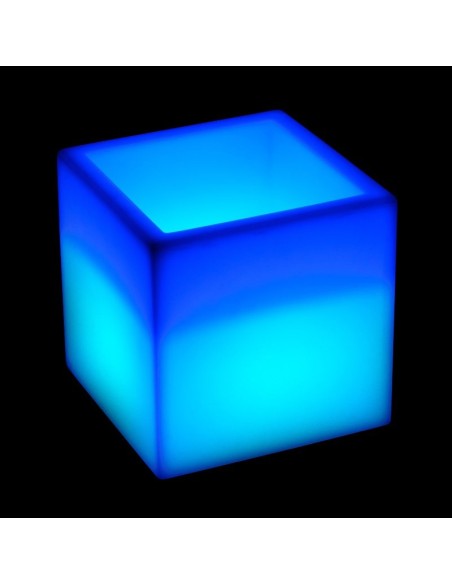 Кашпо с подсветкой Куб LED Plaza 40 см RGB с аккумулятором Кашпо с подсветкой Куб LED Plaza 40 см RGB с аккумулятором