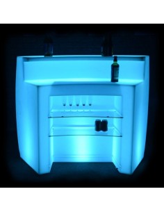 Барная стойка светящаяся LED INFINITY (полукруглая секция) светодиодная разноцветная RGB IP65 2