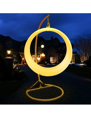 Качели светящиеся Кольцо LED SWING разноцветные RGB с аккумулятором и пультом ДУ IP65