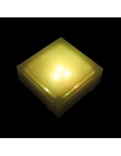 Светодиодная брусчатка 100x100 мм LED Lumbrus Brick жёлтая IP68 2
