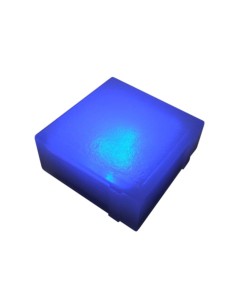 Светодиодная брусчатка 100x100 мм LED Lumbrus Brick синяя IP68