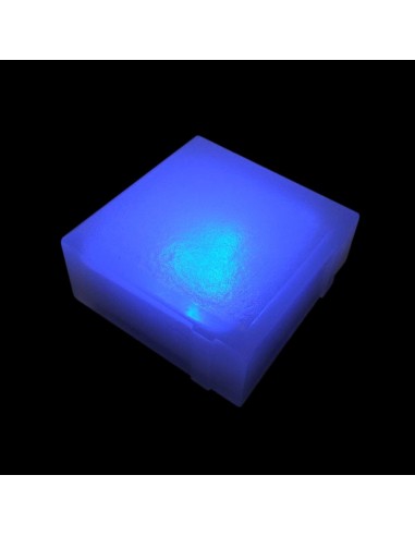 Светодиодная брусчатка 100x100 мм LED Lumbrus Brick синяя IP68