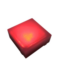 Светодиодная брусчатка 100x100 мм LED Lumbrus Brick красная IP68