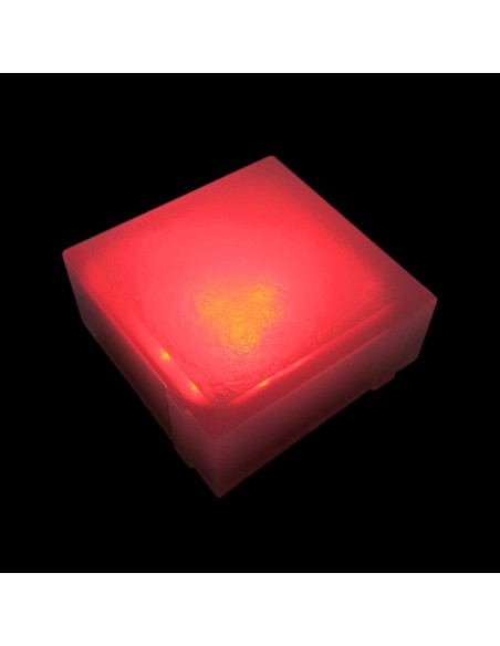 Светодиодная брусчатка 100x100 мм LED Lumbrus Brick красная IP68 Светодиодная брусчатка 100x100 мм LED Lumbrus Brick красная IP68