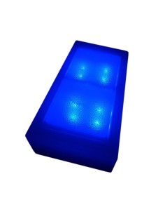 Светодиодная брусчатка 200x100 мм LED Lumbrus Brick синяя IP68