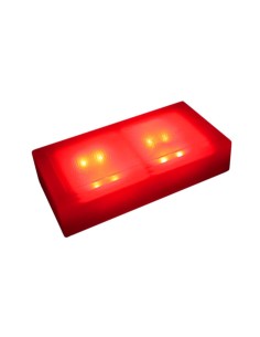 Светодиодная брусчатка 200x100 мм LED Lumbrus Brick красная IP68