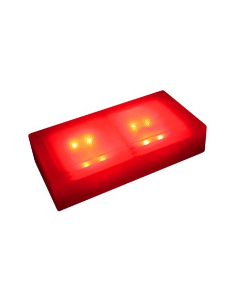 Светодиодная брусчатка 200x100 мм LED Lumbrus Brick красная IP68 Светодиодная брусчатка 200x100 мм LED Lumbrus Brick красная IP68