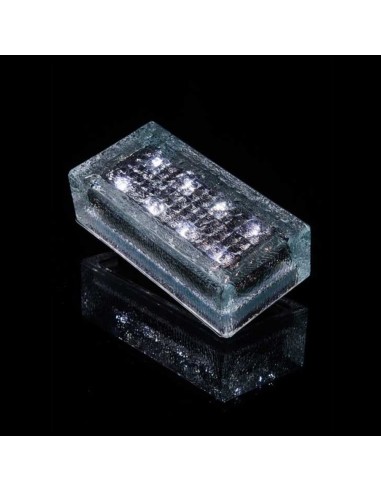 Светодиодная брусчатка 200x100 мм на солнечных батареях LED Solar Glass белая IP68