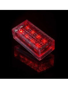 Светодиодная брусчатка 200x100 мм на солнечных батареях LED Solar Glass красная IP68