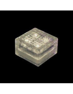 Светодиодная брусчатка 100x100 мм на солнечных батареях LED Solar Glass белая IP68 2