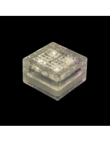 Светодиодная брусчатка 100x100 мм на солнечных батареях LED Solar Glass белая IP68