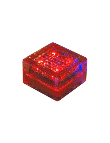 Светодиодная брусчатка 100x100 мм на солнечных батареях LED Solar Glass красная IP68 Светодиодная брусчатка 100x100 мм на солнечных батареях LED Solar Glass красная IP68