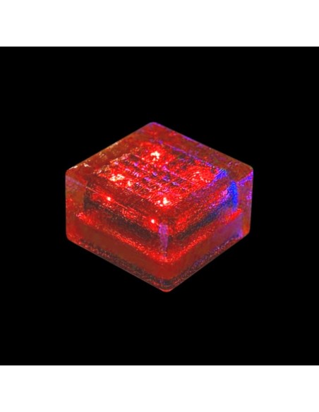 Светодиодная брусчатка 100x100 мм на солнечных батареях LED Solar Glass красная IP68 Светодиодная брусчатка 100x100 мм на солнечных батареях LED Solar Glass красная IP68
