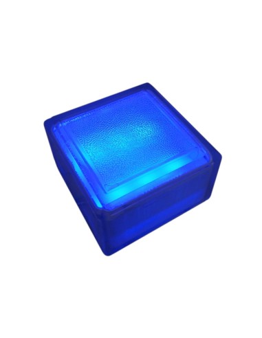 Светодиодная брусчатка 100x100 мм LED Lumbrus City синяя IP68