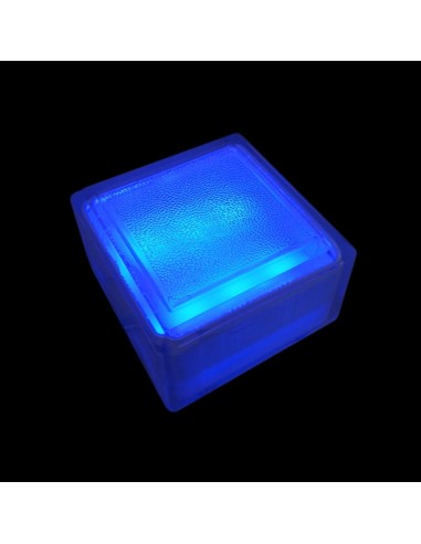 Светодиодная брусчатка 100x100 мм LED Lumbrus City синяя IP68