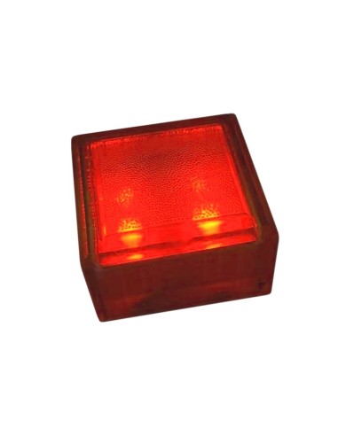 Светодиодная брусчатка 100x100 мм LED Lumbrus City красная IP68