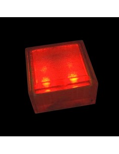 Светодиодная брусчатка 100x100 мм LED Lumbrus City красная IP68 2