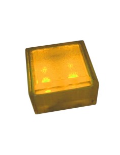 Светодиодная брусчатка 100x100 мм LED Lumbrus City жёлтая IP68