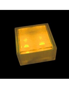 Светодиодная брусчатка 100x100 мм LED Lumbrus City жёлтая IP68 2