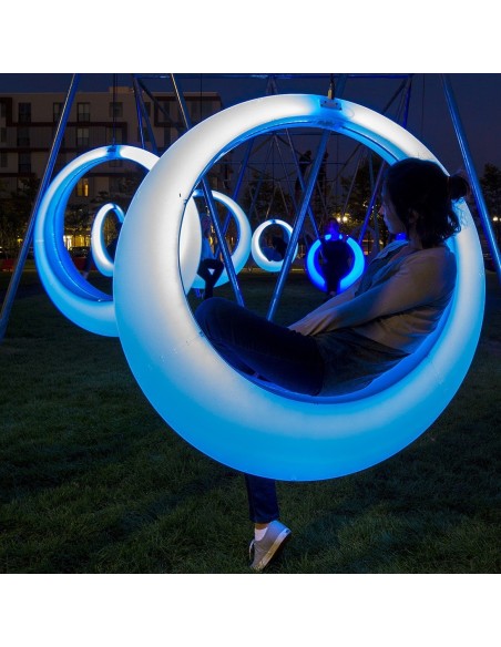 Качели светящиеся Кольцо LED SWING XL разноцветные RGB с пультом ДУ IP65 Качели светящиеся Кольцо LED SWING XL разноцветные RGB с пультом ДУ IP65
