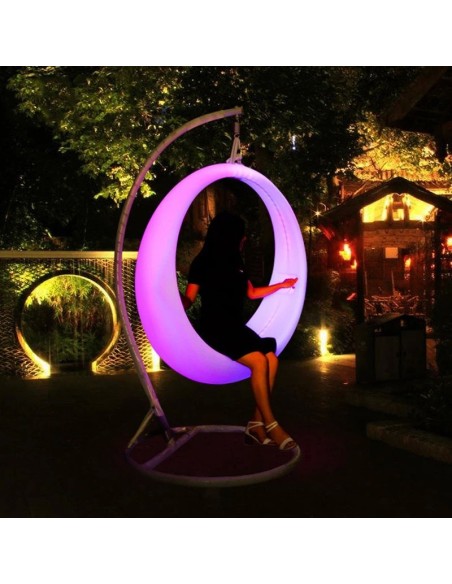 Качели светящиеся Кольцо LED SWING разноцветные RGB с пультом IP65 220V Качели светящиеся Кольцо LED SWING разноцветные RGB с пультом IP65 220V