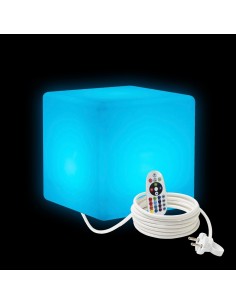 Светильник куб LED CUBE 20 см разноцветный RGB с пультом ДУ IP65 220V 2