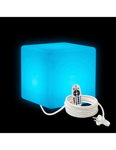 Светильник куб LED CUBE 20 см разноцветный RGB с пультом ДУ IP65 220V Светильник куб LED CUBE 20 см разноцветный RGB с пультом ДУ IP65 220V