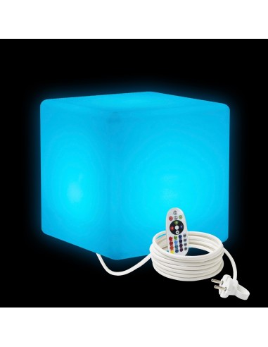 Светильник куб LED CUBE 30 см разноцветный RGB с пультом ДУ IP65 220V