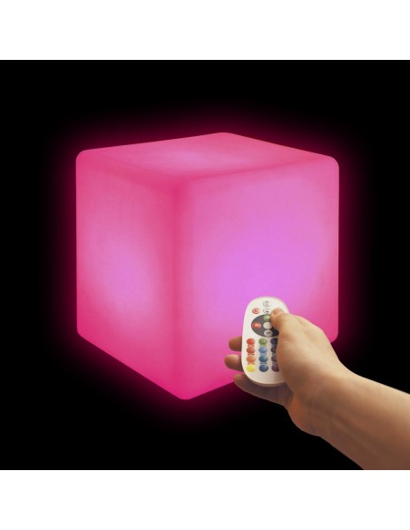 Светильник куб беспроводной LED CUBE 20 см разноцветный RGB с аккумулятором и пультом USB IP68 Светильник куб беспроводной LED CUBE 20 см разноцветный RGB с аккумулятором и пультом USB IP68