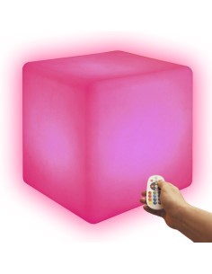 Светильник куб беспроводной LED CUBE 50 см разноцветный RGB с аккумулятором и пультом USB IP68 2