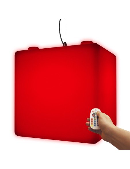 Подвесной светильник Куб 50 см LED Cube Premium RGB