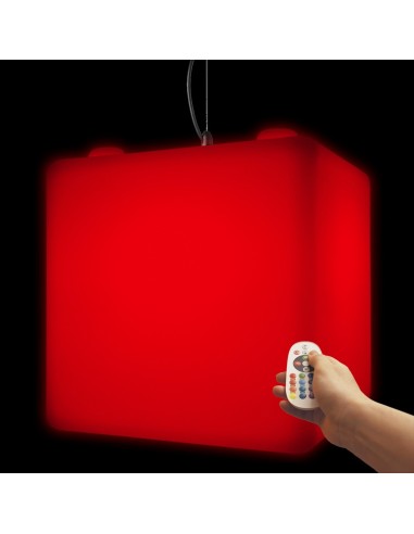 Подвесной светильник Куб 50 см LED Cube Premium RGB