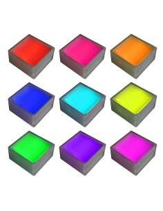 Светодиодная брусчатка 100x100 мм LED Lumbrus City RGB IP68