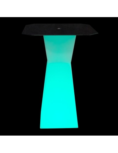 Светящийся барный стол с аккумулятором LED PRISM B 110 cм. разноцветный RGB с пультом IP65