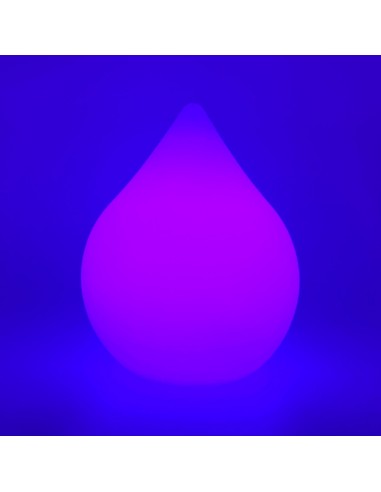 Садовый уличный светильник Капля LED DROP c разноцветной RGB подсветкой и пультом ДУ IP65 220V