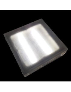 Светодиодная тротуарная плитка 200x200 мм LED Lumbrus City белая IP68 2