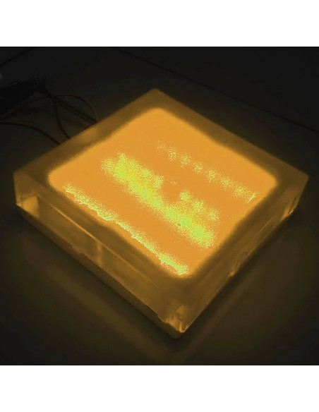 Светодиодная тротуарная плитка 200x200 мм LED Lumbrus City жёлтая IP68 Светодиодная тротуарная плитка 200x200 мм LED Lumbrus City жёлтая IP68