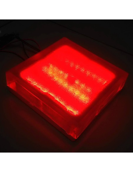 Светодиодная тротуарная плитка 200x200 мм LED Lumbrus City красная IP68 Светодиодная тротуарная плитка 200x200 мм LED Lumbrus City красная IP68