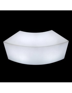 Скамейка с подсветкой LED Snake белая 220V 2