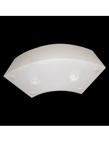 Скамейка с подсветкой LED Snake белая 220V