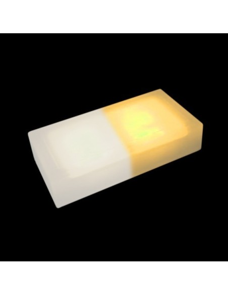 Светодиодная брусчатка 200x100 мм LED Lumbrus Brick белый+жёлтый IP68 Светодиодная брусчатка 200x100 мм LED Lumbrus Brick белый+жёлтый IP68