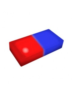 Светодиодная брусчатка 200x100 мм LED Lumbrus Brick красный+синий IP68