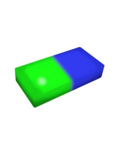Светодиодная брусчатка 200x100 мм LED Lumbrus Brick синий+зелёный IP68