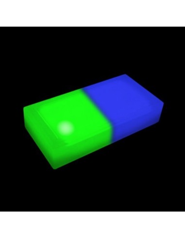 Светодиодная брусчатка 200x100 мм LED Lumbrus Brick синий+зелёный IP68