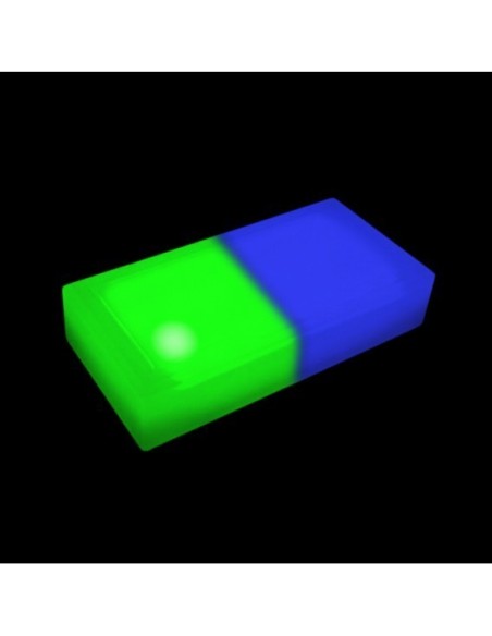 Светодиодная брусчатка 200x100 мм LED Lumbrus Brick синий+зелёный IP68 Светодиодная брусчатка 200x100 мм LED Lumbrus Brick синий+зелёный IP68