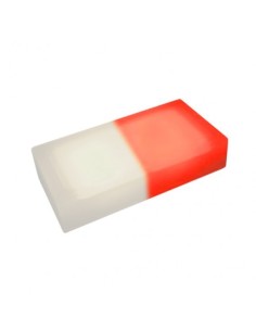 Светодиодная брусчатка 200x100 мм LED Lumbrus City белый+красный IP68