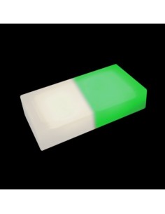 Светодиодная брусчатка 200x100 мм LED Lumbrus City белый+зелёный IP68 2