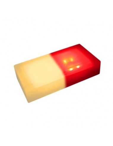 Светодиодная брусчатка 200x100 мм LED Lumbrus City жёлтый+красный IP68