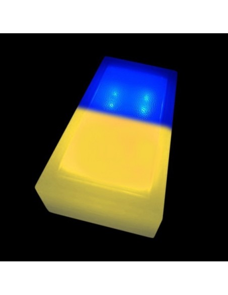 Светодиодная брусчатка 200x100 мм LED Lumbrus City жёлтый+синий IP68 Светодиодная брусчатка 200x100 мм LED Lumbrus City жёлтый+синий IP68