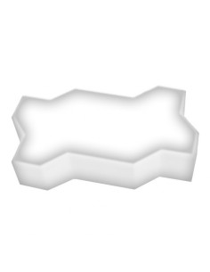 Светодиодная тротуарная плитка LED Lumbrus Волна белая IP68